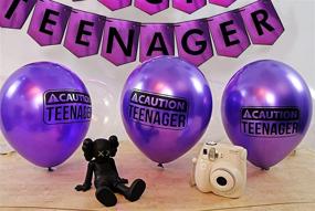 img 1 attached to 🎉 Get the Ultimate Funny Official Teenager 13th Birthday Party Pack - Purple Supplies, Decorations and Favors!