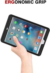 img 1 attached to MoKo Case for iPad Mini 3/2/1 - Lightweight Shockproof Soft Silicone Back Cover [Kid-Friendly] Compatible with iPad Mini 1 (2012), iPad Mini 2 (2013), iPad Mini 3 (2014), Black