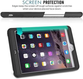 img 3 attached to MoKo Case for iPad Mini 3/2/1 - Lightweight Shockproof Soft Silicone Back Cover [Kid-Friendly] Compatible with iPad Mini 1 (2012), iPad Mini 2 (2013), iPad Mini 3 (2014), Black