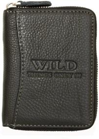 img 4 attached to Genuine Leather Wild Zip Around Wallet: Stylish and Functional!