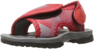 northside haller sandal fuchsia toddler logo