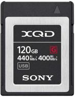 💾 sony professional xqd g series 120gb memory card (model qd-g120f/j) logo