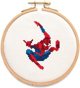 img 1 attached to Spider Man Counted Cross Stitch Colors