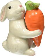 🥕 abbott collection bunny & carrot salt & pepper shakers 2-piece set logo