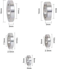 img 3 attached to Airssory 5 Size Stainless Linking Jewelry