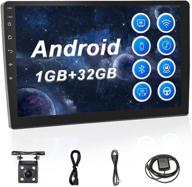 🚗 unitopsci 10.1'' hd touch screen double din android car stereo with gps navigation, wifi, mirror link, bluetooth, fm radio receiver, swc, 1g 32g, backup camera, car radio dvr and dual usb - enhanced seo logo