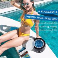 wax warmer kit with wax beans: effective hair removal for facial, bikini, and armpit areas. painless waxing at home for women and men. logo