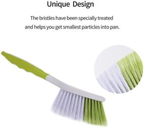 img 1 attached to 🧹 CQT Mini Dustpan and Brush Set - Efficient Pet Hair Cleaning Tool Kit for Home, Kitchen, Office, and Sofa - White (S003 Yellow)