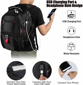 img 2 attached to Business-Resistant Backpack with Charging Compatibility