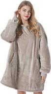 🧥 felicigeely blanket sweatshirt: the ultimate oversized fleecehug hoodie for maximum comfort and style logo