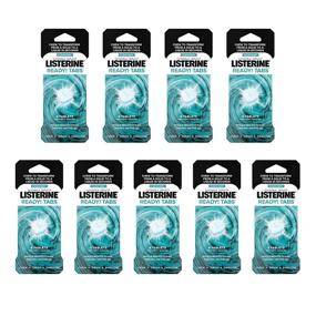 img 4 attached to 🌬️ Listerine Ready! Таблетки для жевания Chewable: Революционное свежее дыхание в течение 4 часов + Борец с неприятным запахом на ходу, чистый мятный вкус - 72 шт.