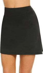 img 4 attached to Ekouaer Women's Lightweight Skort for Running, Tennis, Golf & Sports Performance