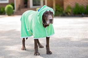 img 2 attached to 🐾 BoxDog Microfiber Dog Towel with Monster Hoodie: Soft and Absorbent Dog Bathrobe