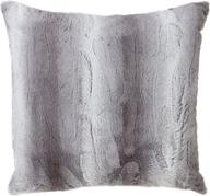 🐆 saro lifestyle wilma collection 20-inch grey animal print faux fur poly filled throw pillow - timeless and seo-friendly логотип