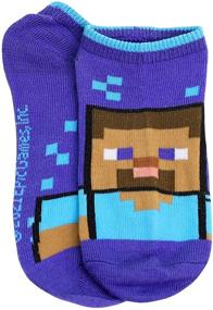 img 2 attached to 🧦 Minecraft Boys Low Cut Socks - 6 Pair Pack