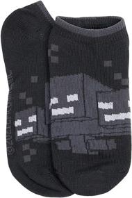 img 1 attached to 🧦 Minecraft Boys Low Cut Socks - 6 Pair Pack