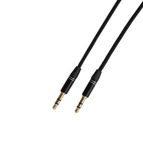 img 1 attached to 🎧 Seadream 3Pack 4Ft Woven Fabric Braided Male to Male Auxiliary Audio Cable - Универсальный 3,5 мм стерео разъем для Apple, Samsung, Android, Windows и MP3 плеера (3Pack Black)