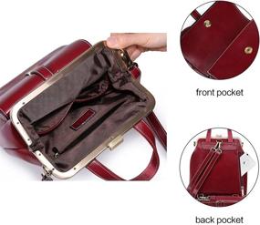 img 2 attached to ECOSUSI Small PU Leather Mini Backpack Purse for Travel, Casual Shoulder Bag for Ladies