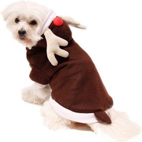 img 1 attached to 🎅 FouFou Dog Reversible Santa and Reindeer Suit in X-Large Size