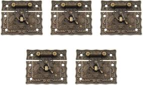 img 3 attached to 🔒 Enhance Your Vintage Jewelry Box with MY MIRONEY Antique Bronze Wooden Box Lock Buckle Set - Pack of 5