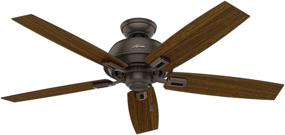 img 3 attached to 🌀 Hunter Donegan 52-Inch Indoor/Outdoor Ceiling Fan - White with Pull Chain Control