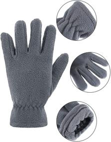 img 2 attached to Fleece Gloves Winter Outdoor Activities