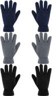 fleece gloves winter outdoor activities logo