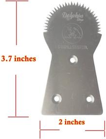 img 2 attached to Dolphin Coconut Scraper Grater with Serrated Blade - Stainless Steel, 1 Pc, Includes 3 Screws - Ideal for Scraping and Removing Coconut Meat - Suitable for Home Kitchen, Restaurant - High-Quality Kitchenware Supplier