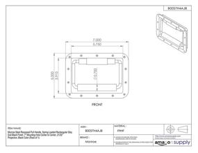 img 1 attached to Monroe Recessed Rectangular Mounting Projection