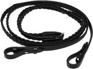 challenger english braided leather 805lr01bk logo