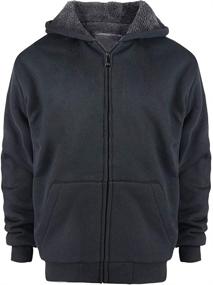 img 4 attached to 👦 Boys' Sherpa Fleece Hoodies: Athletic Sweatshirts at Fashion Hoodies & Sweatshirts