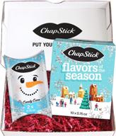 🎁 chapstick holiday flavored lip balm gift set bundle: lip moisturizer and christmas stocking stuffer - 12 total tubes logo