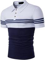 cottory fashion men's clothing with striped contrast sleeves logo