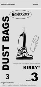 img 2 attached to 🧹 EnviroCare Replacement Vacuum Cleaner Dust Bags for Kirby Style 3 Heritage II Uprights - Compatible & Efficient (3 Bags)