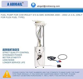 img 3 attached to Fuel Pump E3527M for Chevrolet S10 L4 2.2L (3rd generation) 🛢️ & GMC Sonoma L4 2.2L (3rd generation) - Recommended for FLEX fuel type