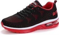 🏃 step up your performance with romensi men's air cushion sport running shoes: casual athletic tennis sneakers logo