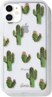 🌵 prickly pear iphone 11 case - sonix 10ft drop tested clear cactus protective cover for apple iphone 11 logo
