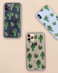 img 1 attached to 🌵 Prickly Pear iPhone 11 Case - Sonix 10ft Drop Tested Clear Cactus Protective Cover for Apple iPhone 11
