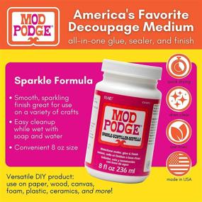 img 3 attached to Enhance Your Crafts with Mod Podge Waterbase Sealer, Glue and Finish (8-Ounce) CS11211 Sparkle!