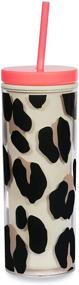 img 4 attached to Stylish and Practical: Kate Spade New York Leopard Print Insulated Tumbler for 20oz Drinks on the Go