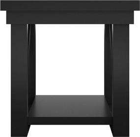 img 1 attached to Ameriwood Home Crestwood Black Table Furniture for Accent Furniture
