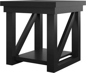 img 2 attached to Ameriwood Home Crestwood Black Table Furniture for Accent Furniture