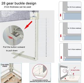 img 2 attached to 👶 Enhanced Safety Guardrail for Toddlers - Kids' Home Store Must-Have