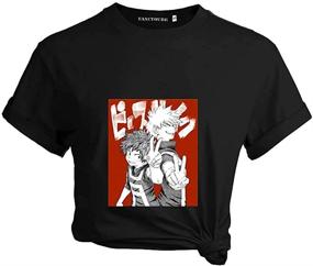 img 3 attached to 👕 POYUT Unisex Anime Shirt My Hero Academia Teen Boys Deku Bakugo Graphic Tees Clothing