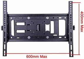 img 3 attached to 📺 Henxlco Full Motion TV Wall Mount Bracket for Plasma LCD LED Flat Screen Panel TV 32-65", with VESA up to 600x400mm