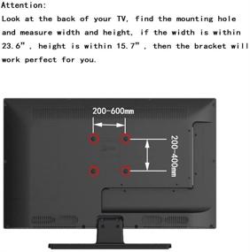 img 2 attached to 📺 Henxlco Full Motion TV Wall Mount Bracket for Plasma LCD LED Flat Screen Panel TV 32-65", with VESA up to 600x400mm