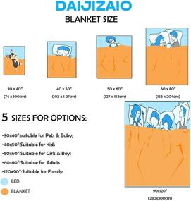 img 1 attached to Blanket Fluffy Animal Pattern Blankets