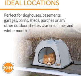 img 2 attached to 🏕️ K&amp;H PET PRODUCTS Thermo-Tent: Ensuring Comfort with Outdoor Heated Shelter for Dogs &amp; Cats