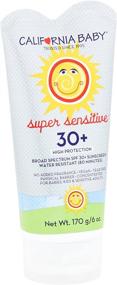 img 2 attached to California Baby Face & Body Sunscreen Lotion SPF 30+ - Fragrance-Free, Hypoallergenic, Gentle Sunblock for Babies, Kids, and Adults - Ideal for Sensitive, Allergy-Prone Skin! 2.9oz