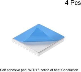 img 3 attached to Uxcell 2 5X19X19Mm Aluminum Heatsink Adhesive